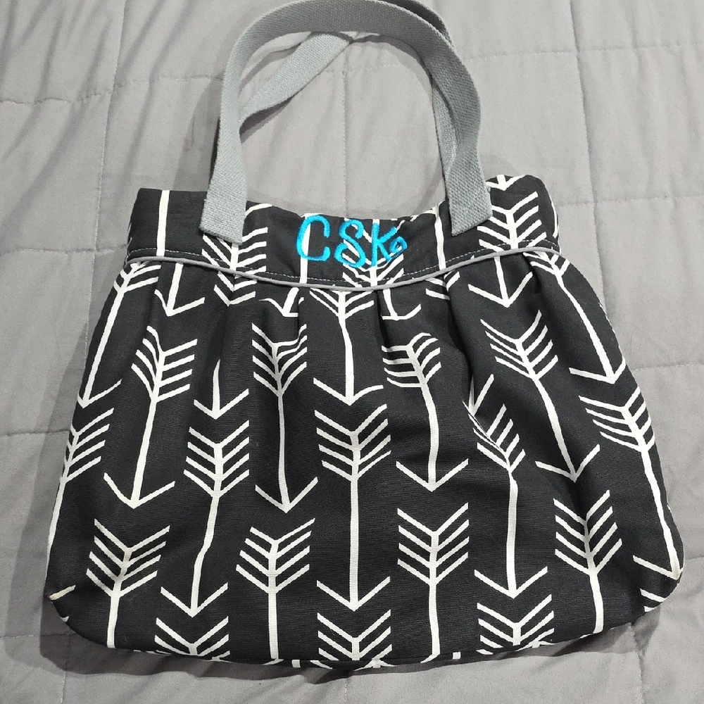 Custom Black and White Tote Bag‎